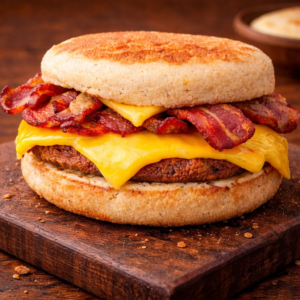 Sandwich Breakfast Bacon Egg & Cheese